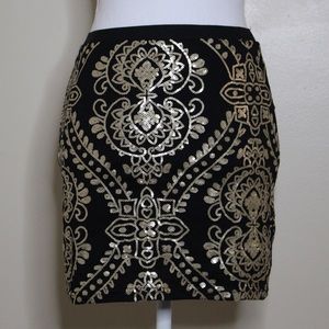 Forever21 Short Gold Sparkles Cocktail/Party Skirt